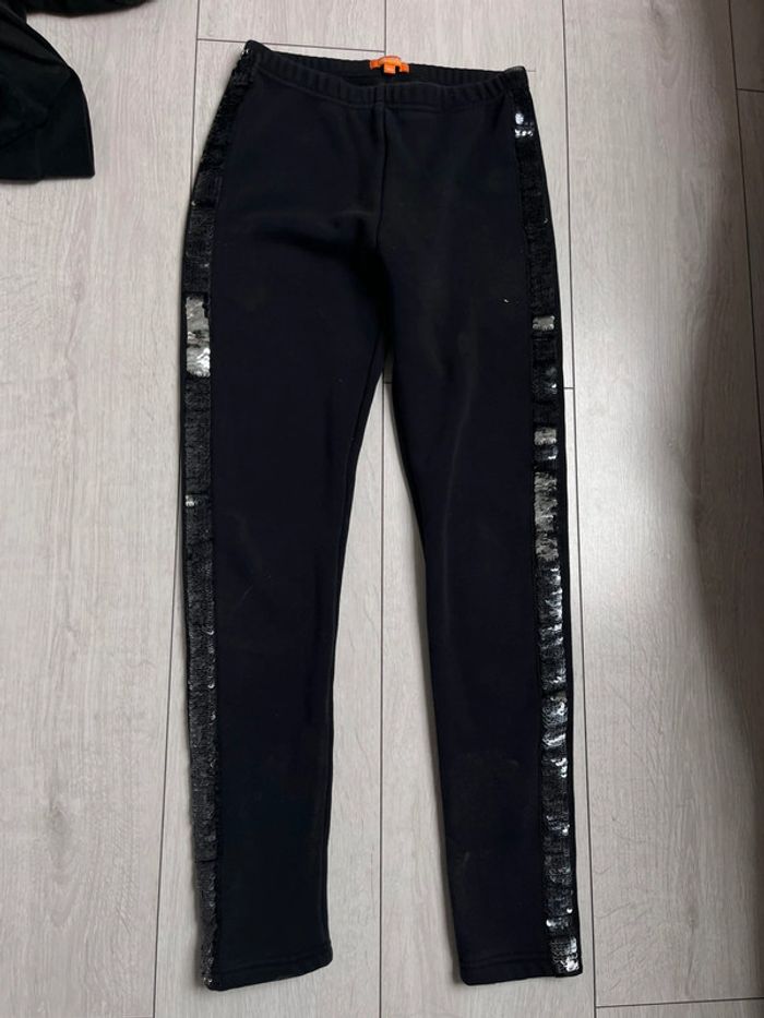Pantalon ,jogging sequin noir