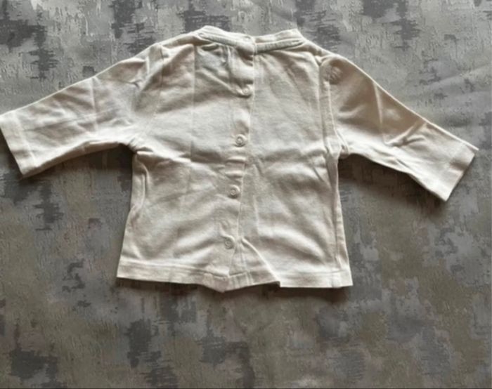 Pull fin manches longues Kiabi 3 mois beige à motifs – TBE - photo numéro 2