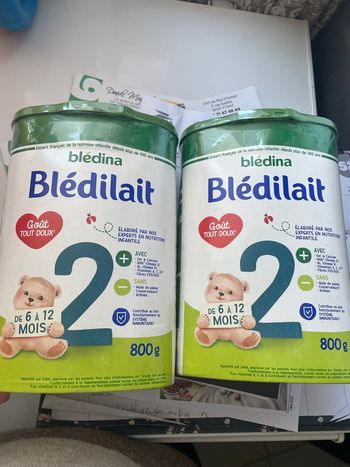 Blédilait 2 2 boîtes =20 euros