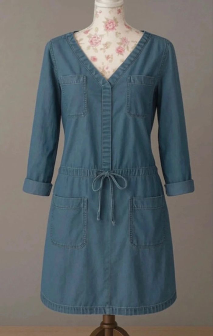Robe en Jean Promod T38 – Coupe Flat 🌿 Poches & Lien Taille