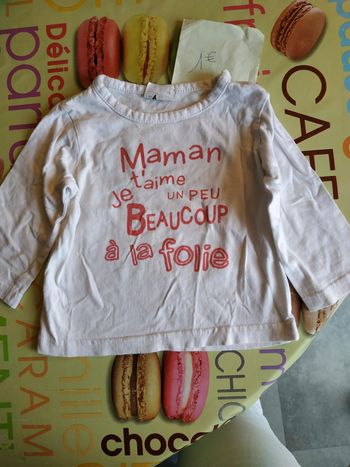 Tee-shirt manche longue 12 mois