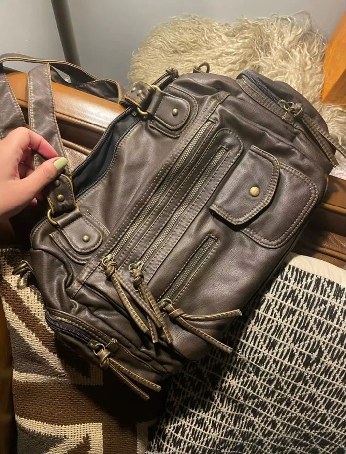 Sac à main vintage marron style y2k - photo numéro 2