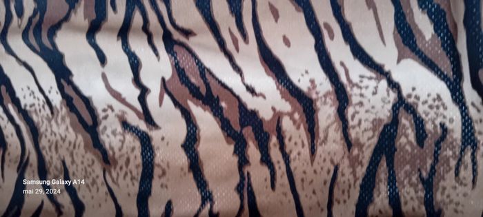 Haut fines bretelles motif zébré marron femme S - photo numéro 9