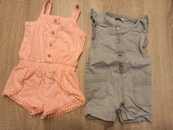 Lot combishorts 9 mois
