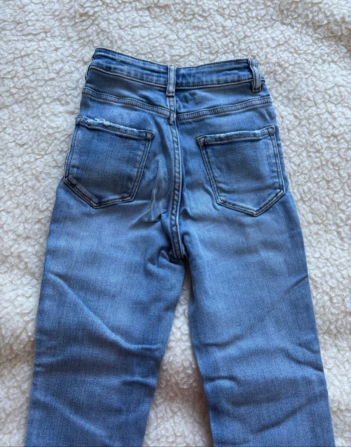 Jeans slim bleu taille haute pimkie très bon état - photo numéro 4