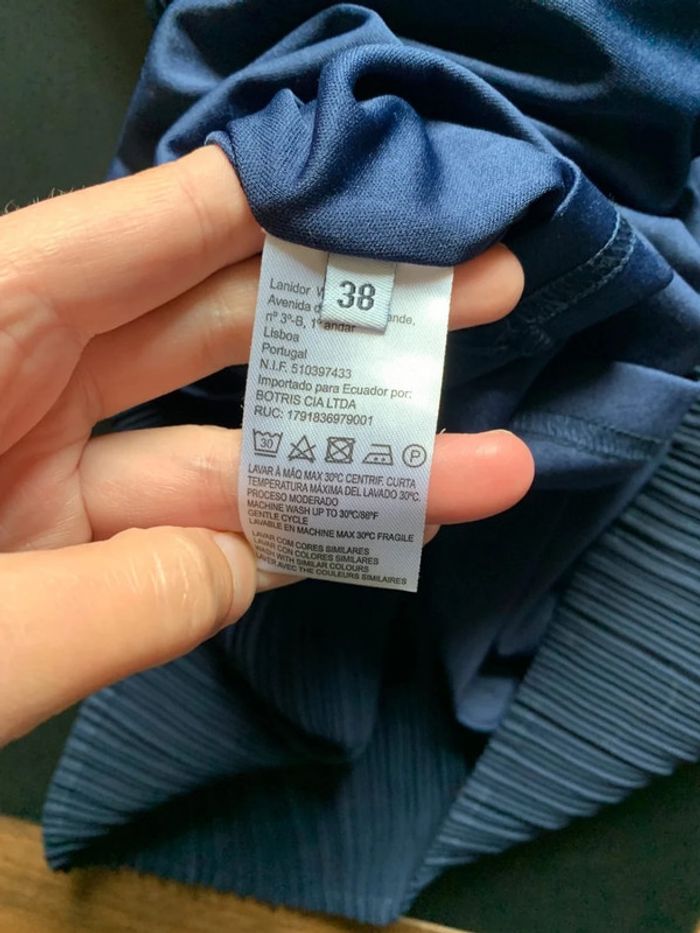Jupe Lanidor marine - Taille 38 - photo numéro 6
