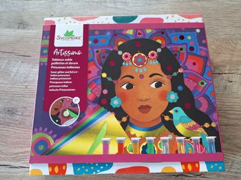 artissimo tableaux de sable paillettes et dorure - princesses indiennes - neuf
