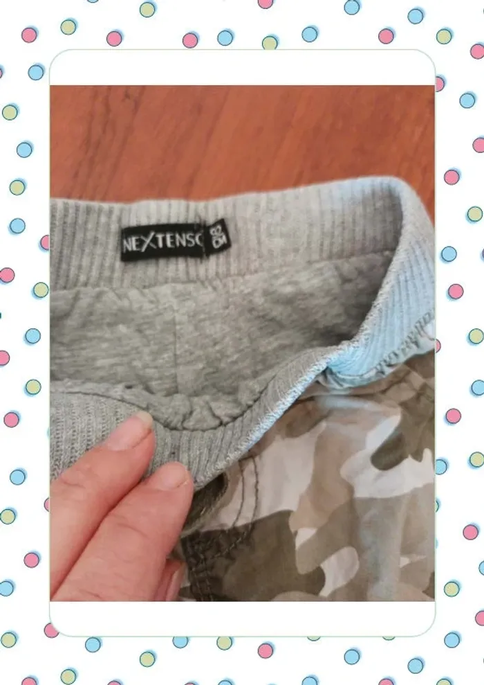 Pantalon camouflage vert et beige - photo numéro 5