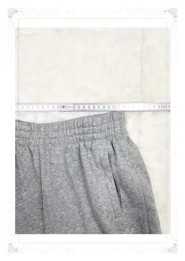 Jogging molleton Adidas gris coupe large - Taille S - Femme - photo numéro 7