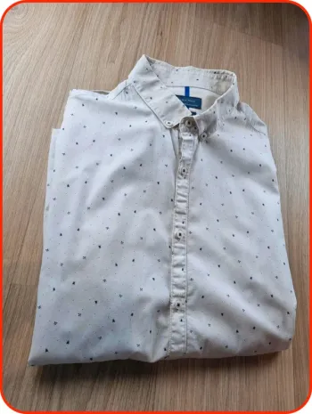 Chemise blanche à motif Zara Man Homme Taille Xl