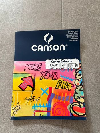 Cahier à dessin 17X22 canson neuf