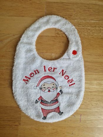 Joli bavoir mon 1er Noël