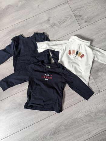 Lot t-shirt manche longue