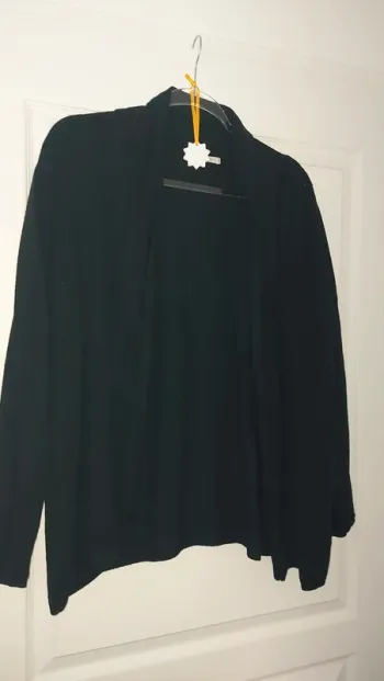 Gilet long noir Camaïeu