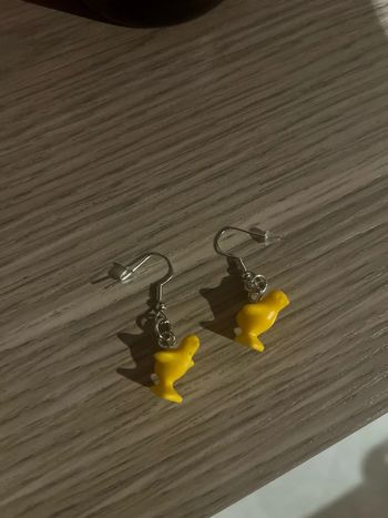 Boucles d’oreilles poussins playmobil