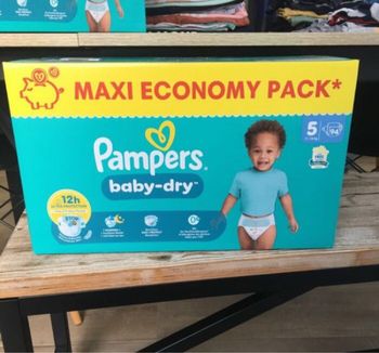 94 couches Pampers baby dry taille 5