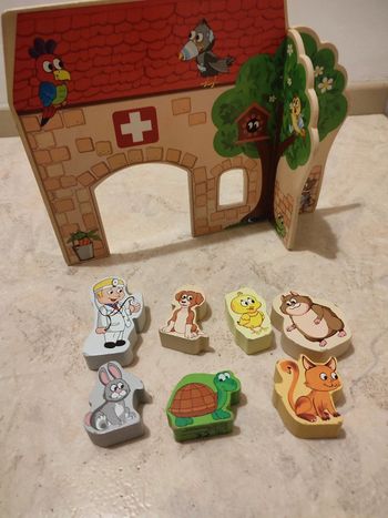 Jeu en bois cabinet vétérinaire