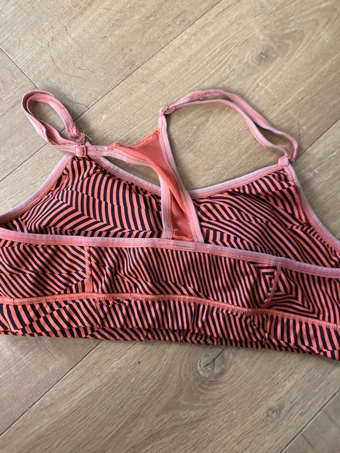 Brassière Adidas enfants – Noir/Rose – Taille 12-16 ans - photo numéro 3