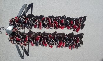 écharpe fantaisie froufrous