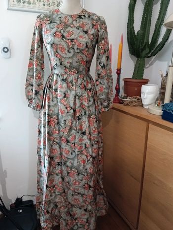 Robe longue vintage handmade taille S
