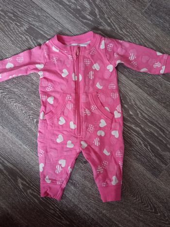 Grenouillère rose coeur 3 mois zeeman