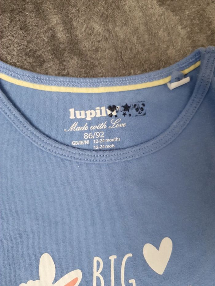 Lot 4 t-shirts bébé fille 12-24 mois lupilu - photo numéro 4