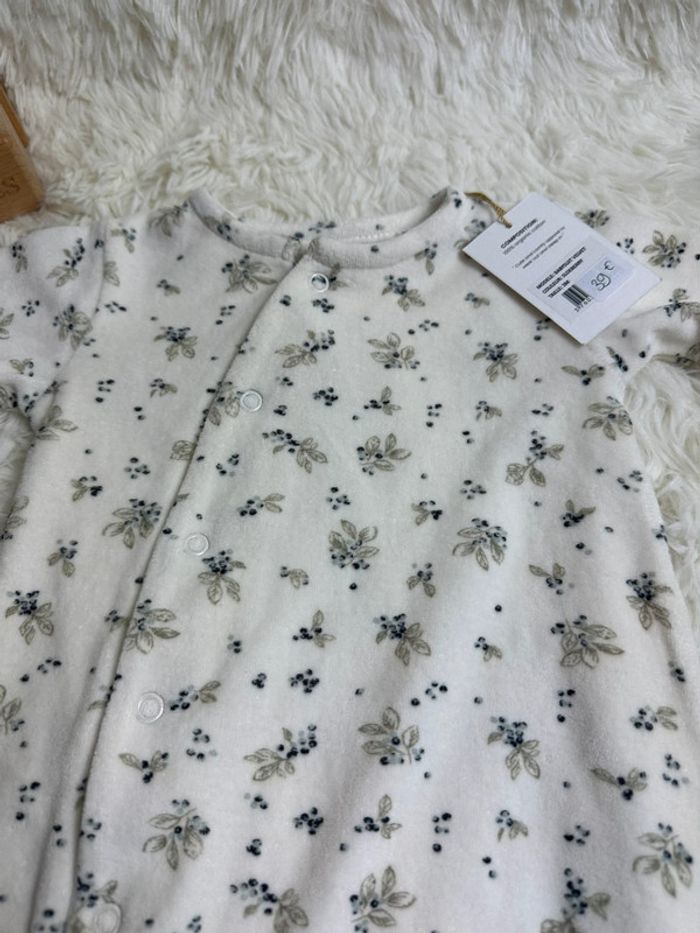 Pyjama velours Bonjour Little taille 3 mois - photo numéro 2