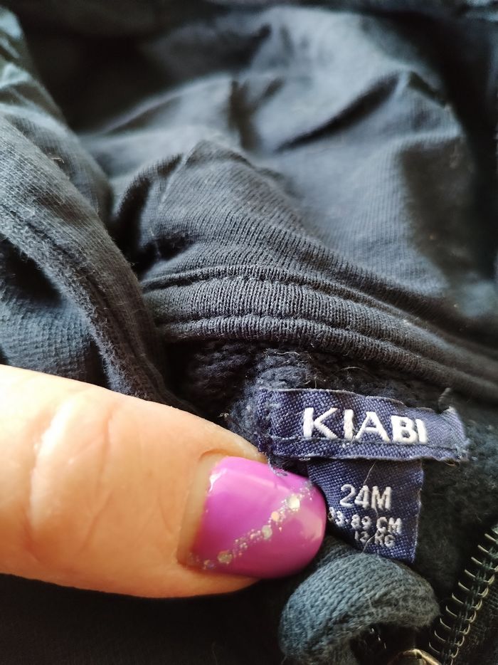 Sweat à capuche Kiabi, taille 24 mois - photo numéro 3
