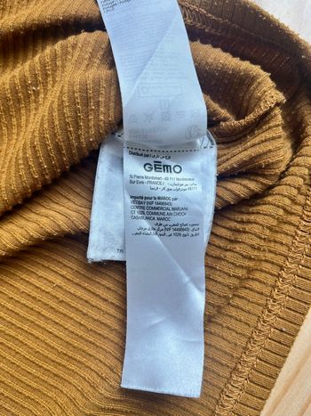 T-shirt Gemo ocre/moutarde Taille M