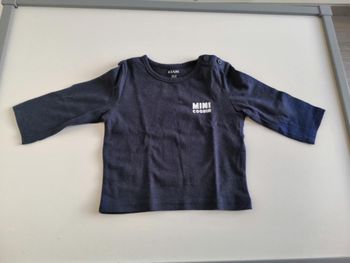 Tee-shirt Mini coquin (Bleu marine) 3 mois Kiabi