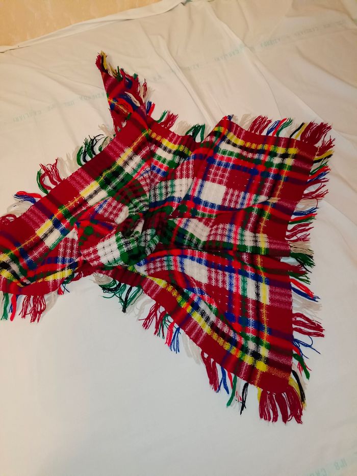 Carré femme en laine, vintage URSS - photo numéro 5