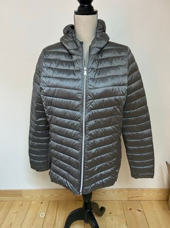 Doudoune gris métallisé -taille 40/42