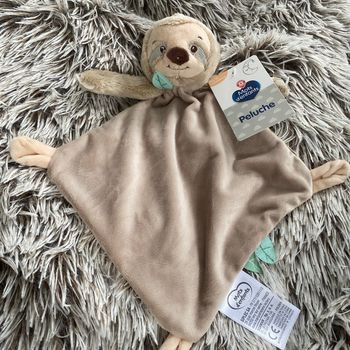 Doudou paresseux plat  mots d’enfants neuf etiquetté