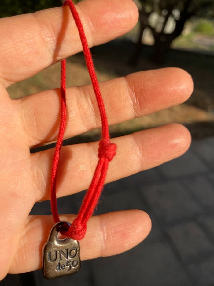 Bracelet cordon Pendentif uno de 50 - photo numéro 5