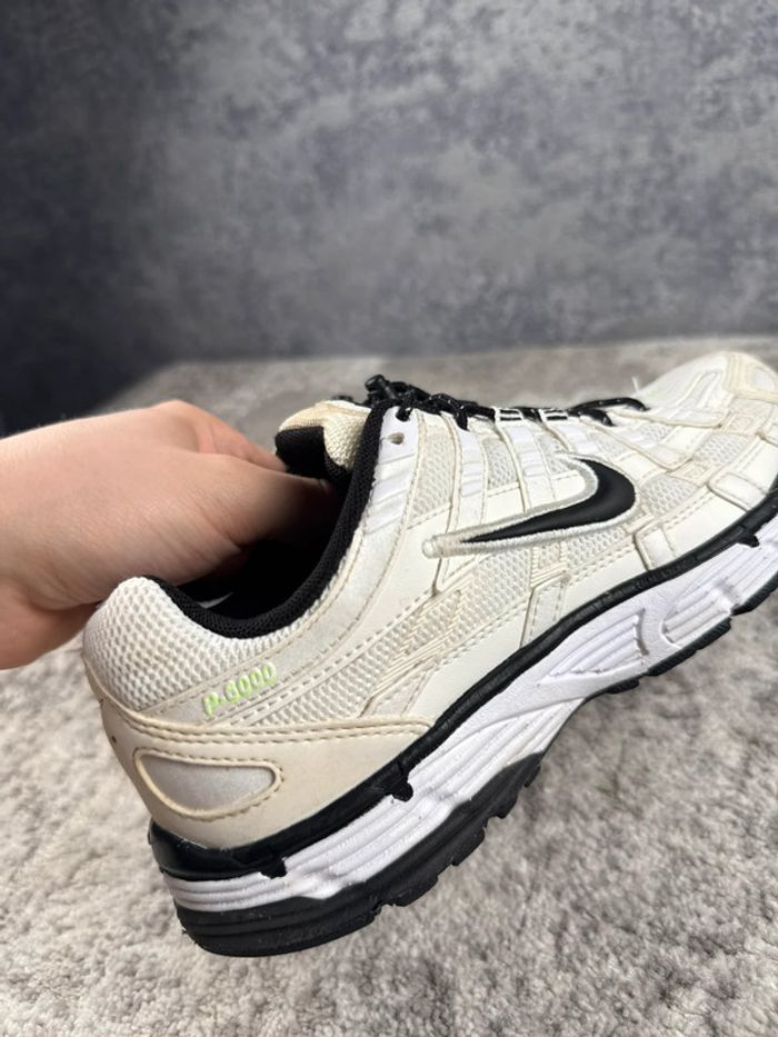 Nike P-6000 Running - Sail Black Lime Blast - White & Yellow & Black - photo numéro 19