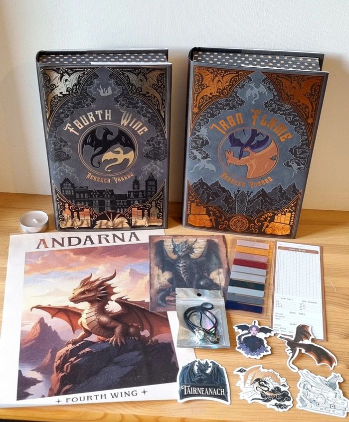 Fourth wing + Iron flame special eddition + Goodies