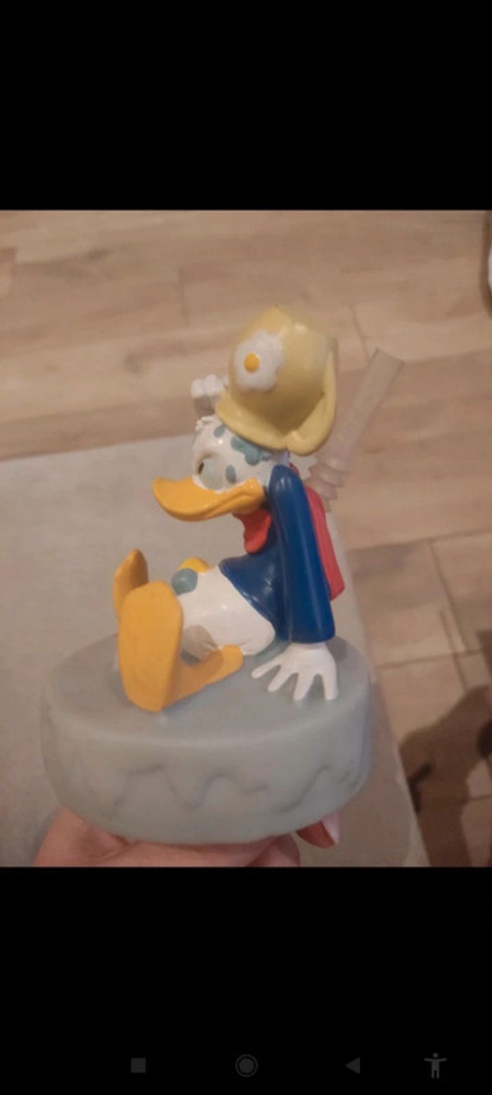 Bouchon gobelet paille Donald Disney vintage - photo numéro 3