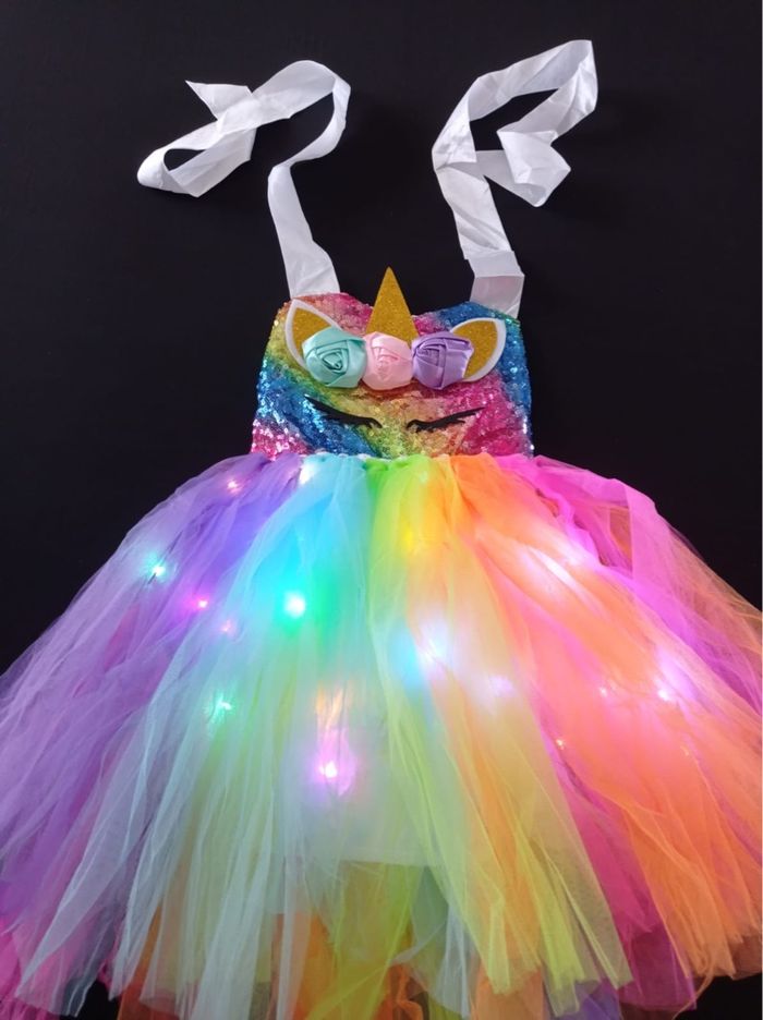 Déguisement princesse licorne LED 3ans - photo numéro 6