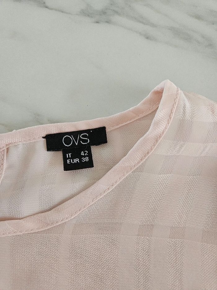 OVS blouse rose pâle style chemisier taille 38 - photo numéro 9