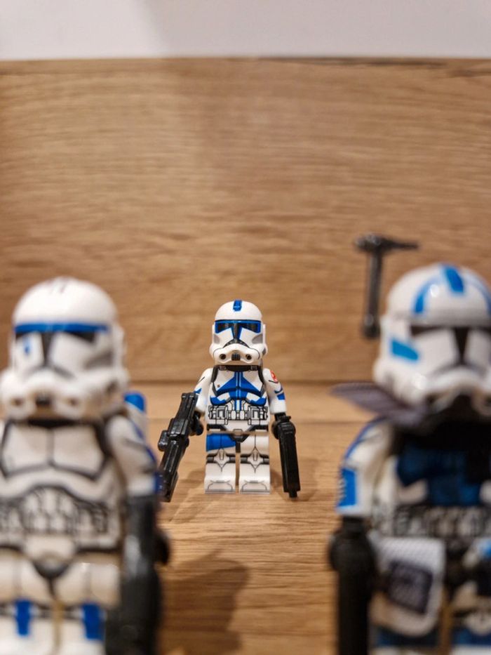 Figurines type lego Escouade de 8 clones de la 501ème dont le commandant Rex star wars - photo numéro 8