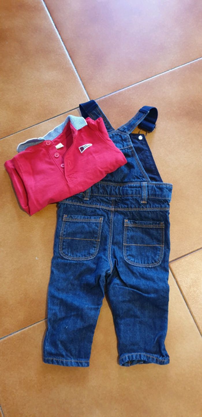 Ensemble salopette et polo manche longue - photo numéro 2
