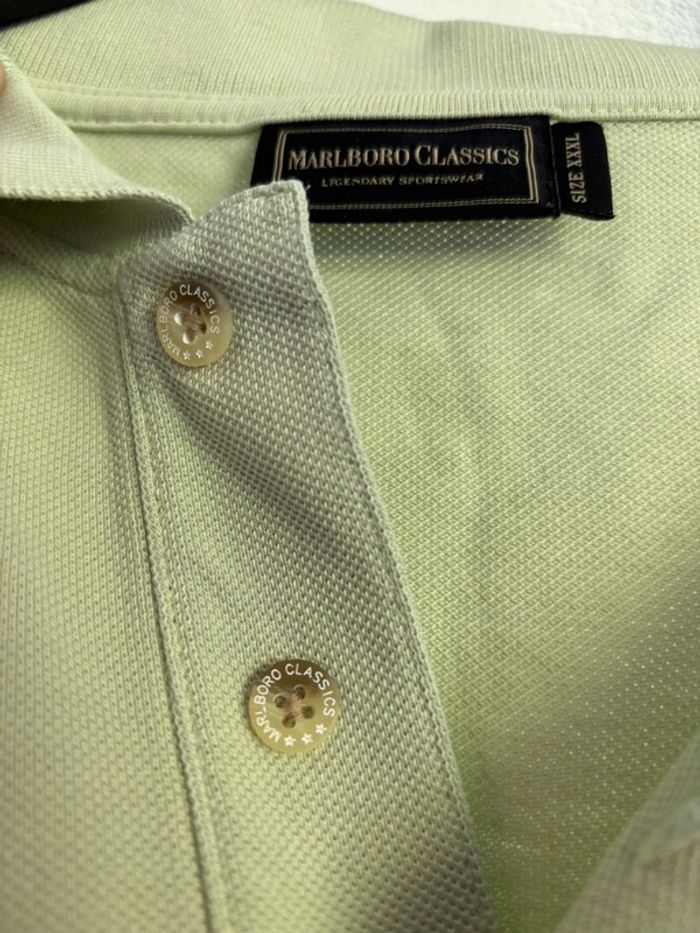 Polo Marlboro Classics vert clair – Taille XXXL – Vintage - photo numéro 5