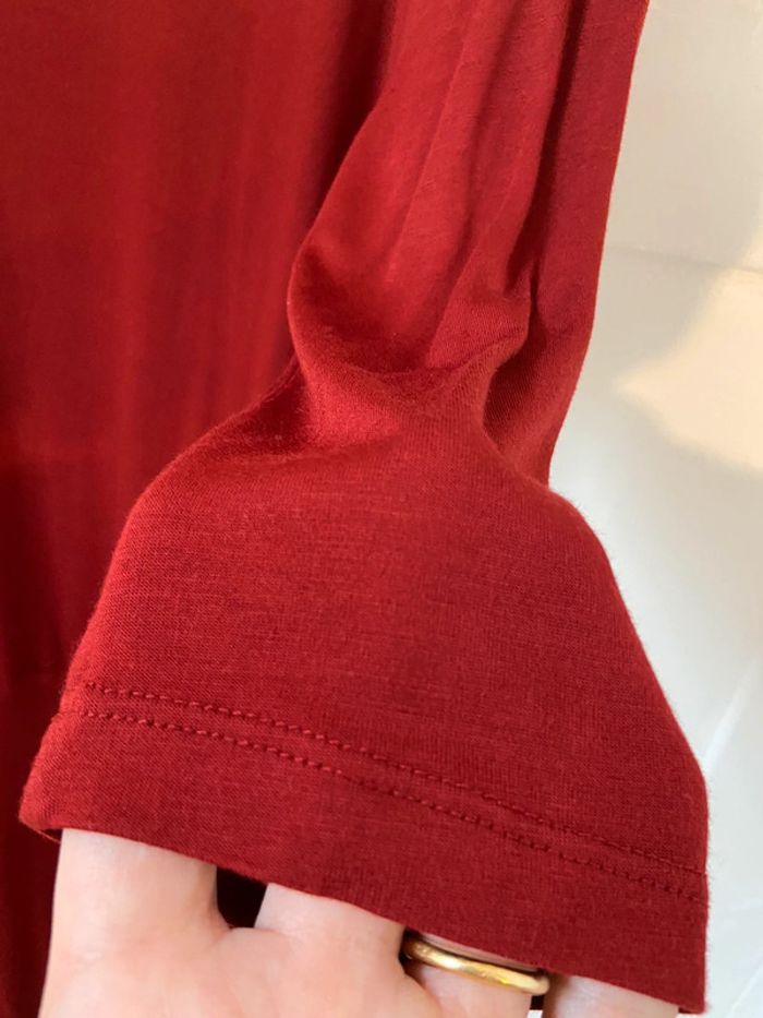 Robe fluide jersey bordeaux Cyrillus taille M neuve - photo numéro 6