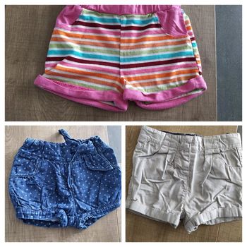 lot de shorts 6 mois