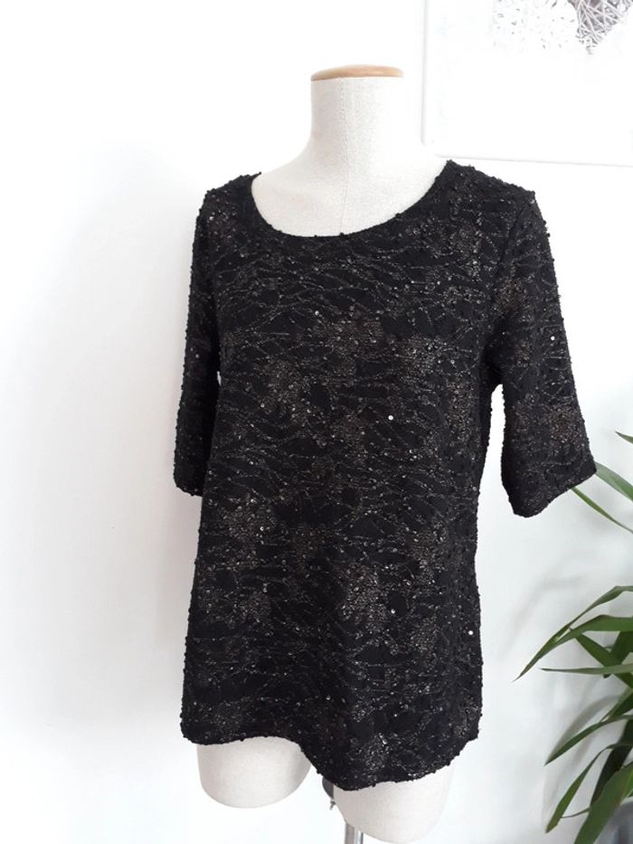 Haut de cérémonie Noire Taille L🌿💞 - photo numéro 3