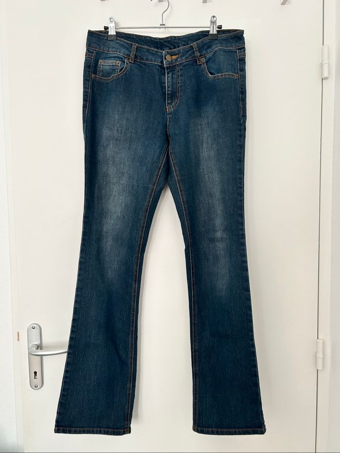 Jean droit brut Kiabi 42