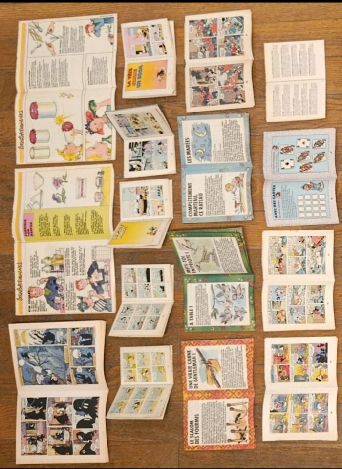 Lot de 16 anciens mini livrets à monter mickey, pif vintage - photo numéro 5