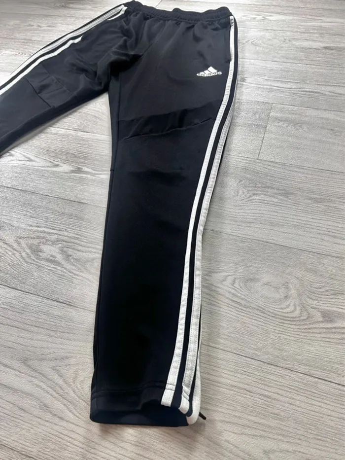 Jogging Adidas homme noir aeroready bandes blanches taille M sport training running - photo numéro 3