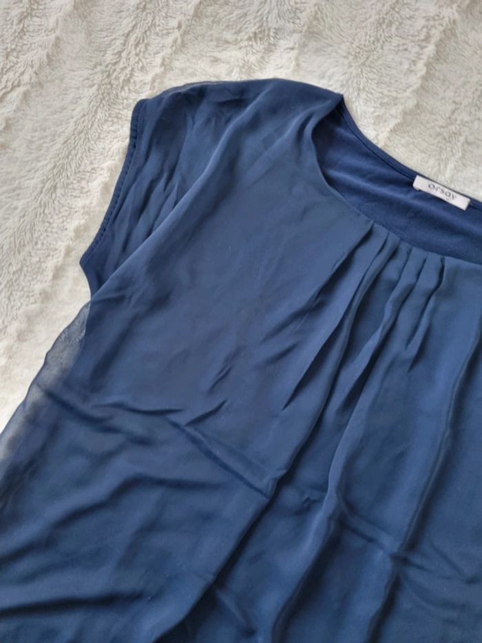 Tee shirt Orsay bleu marine - photo numéro 3