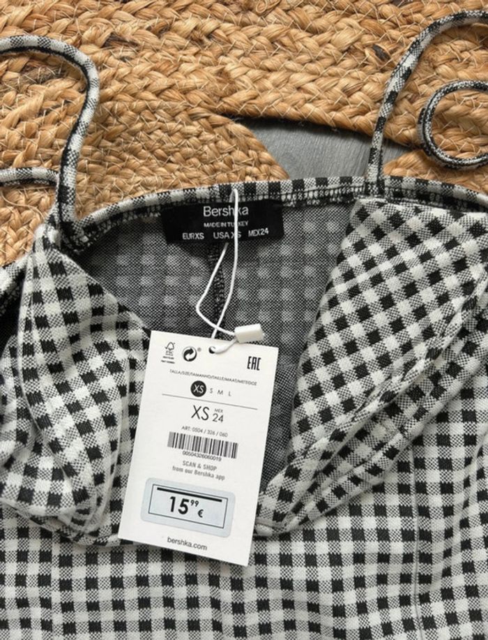 Robe à carreaux Bershka taille XS - photo numéro 3